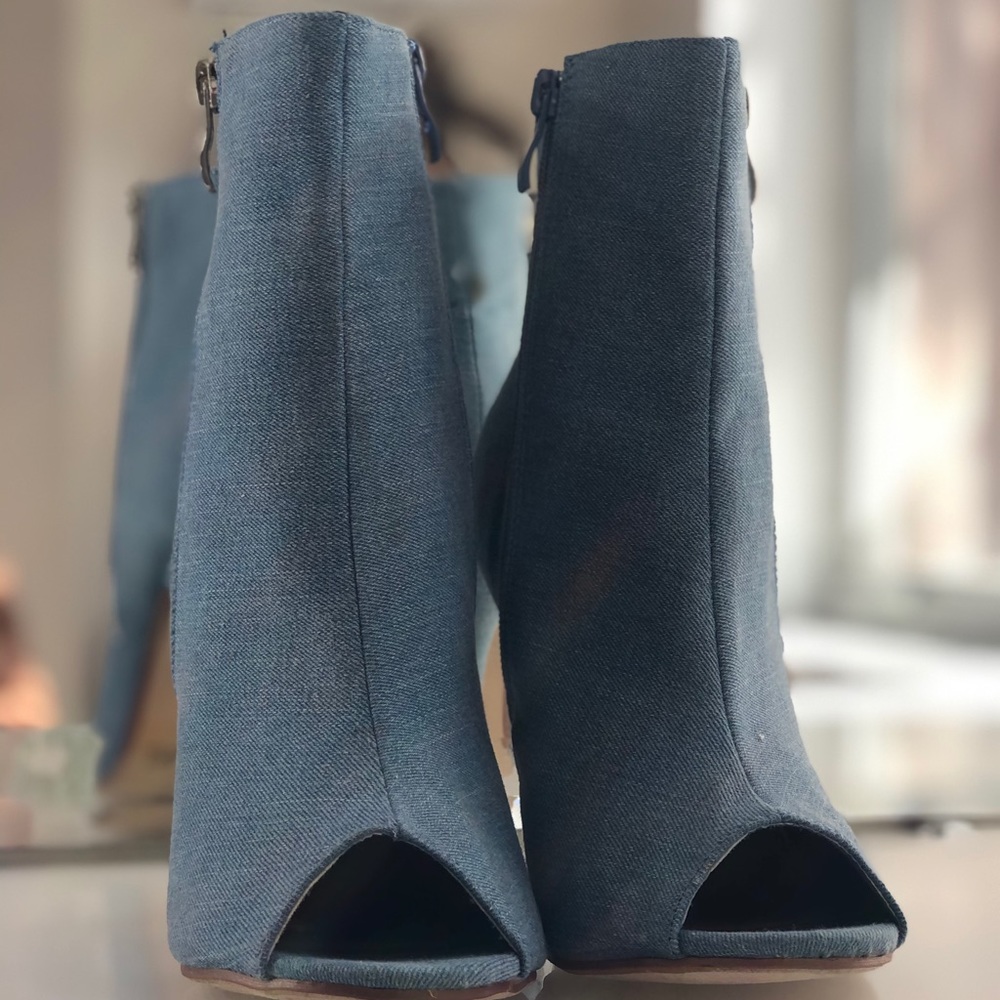 Denim Booties